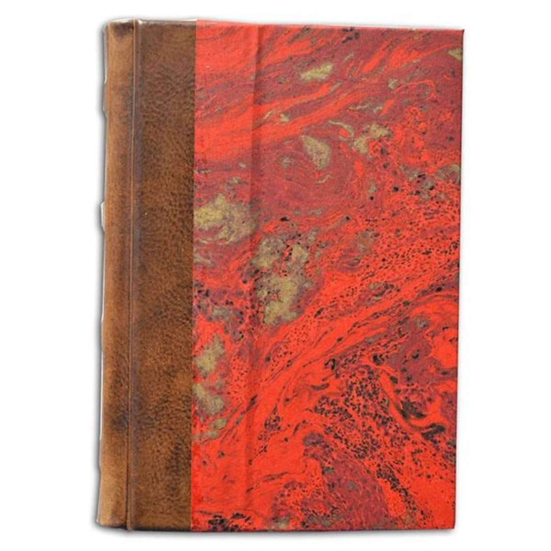 Red Leather & Marble Journal
