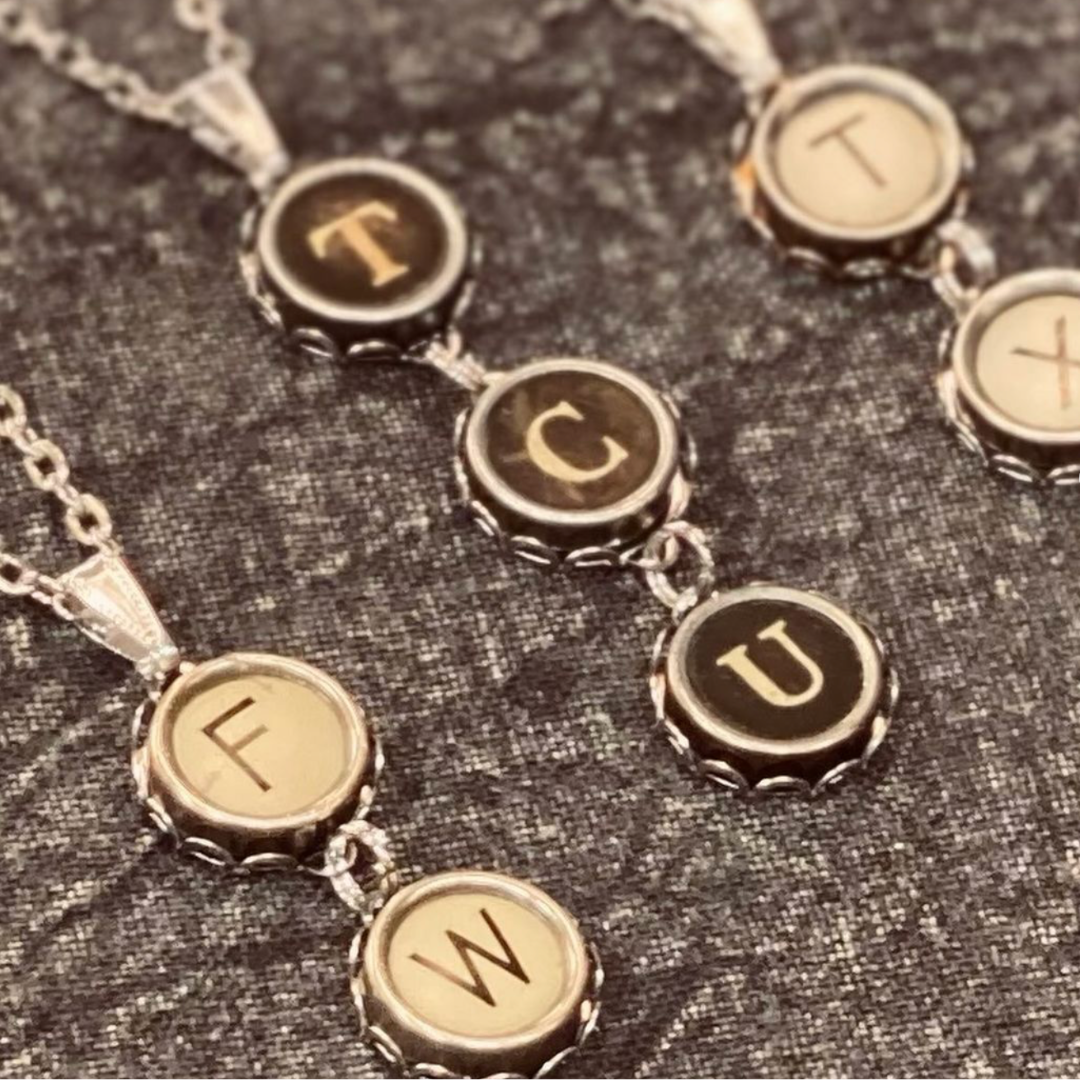 Typewriter Key Necklaces