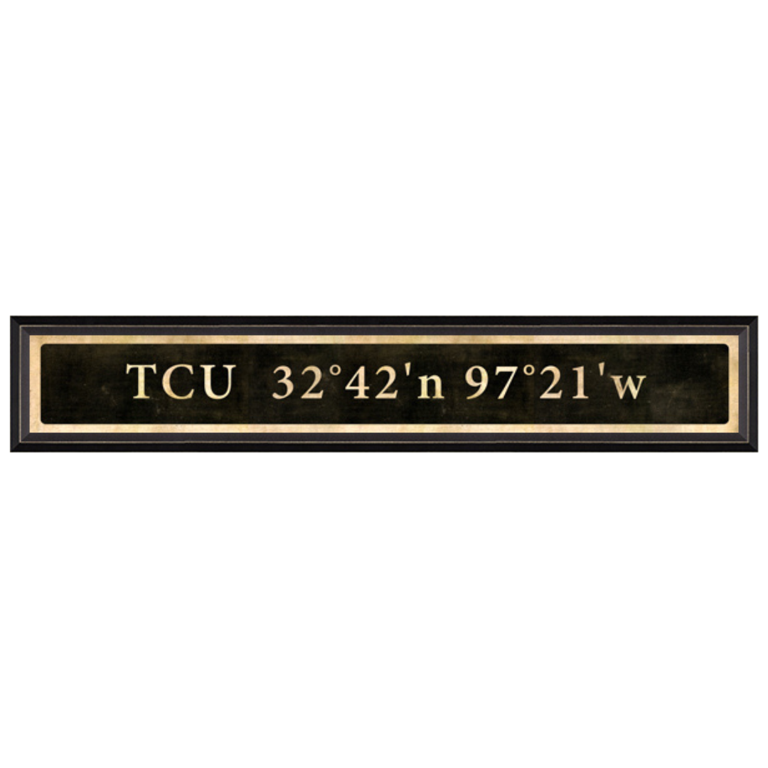TCU Coordinate Sign