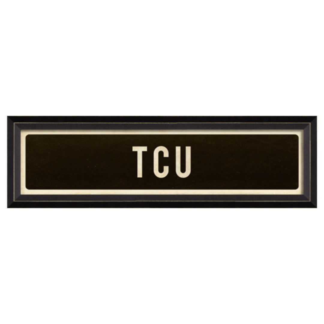 TCU Street Sign