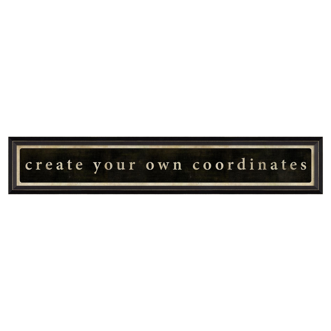 Create Your Own Coordinate Sign