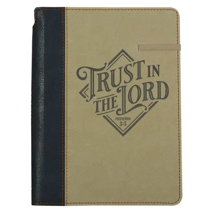 Trust in the Lord Proverbs 3:5 w/ Elastic & Pen Holder