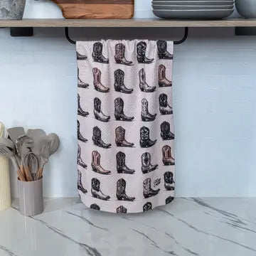 Boot Rows Tea Towel