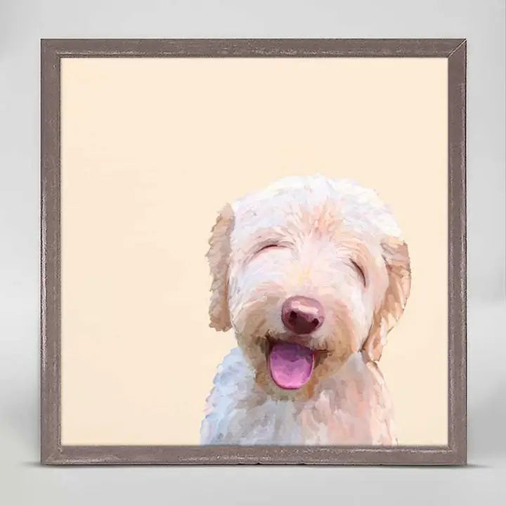 Sunbathing Doodle Mini Canvas