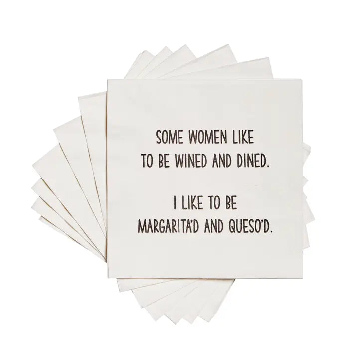 Some Women Like To Be Wined & Dined Napkins