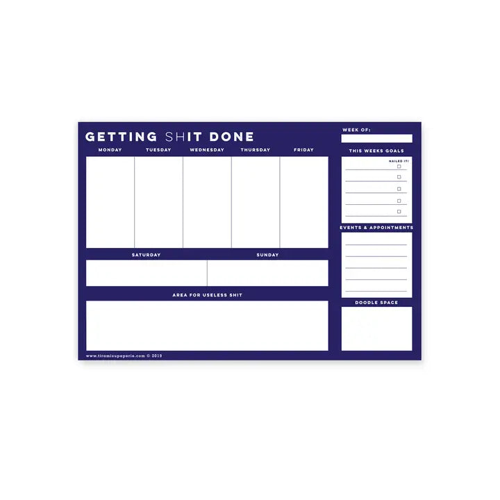 Getting Shit Done Planner Notepad