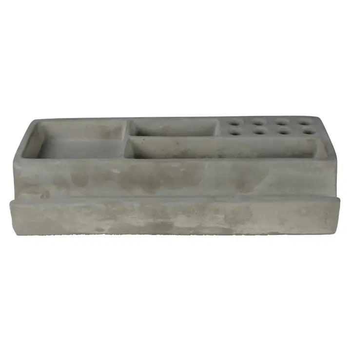 Cement Desk Organizer