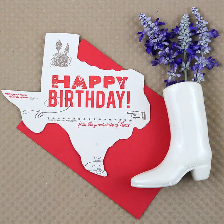 Texas Birthday Card