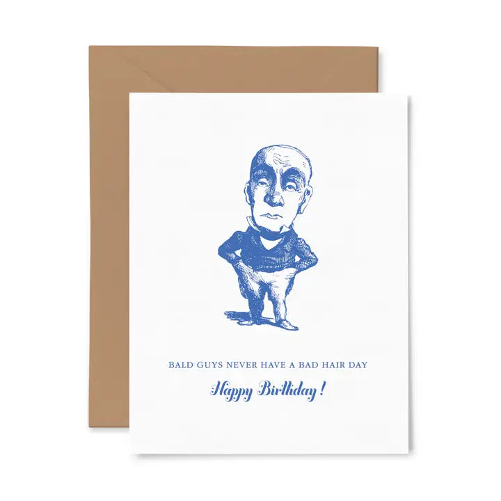 Bald Guy Birthday Card