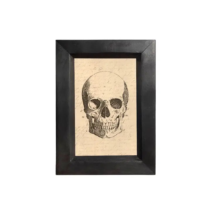 Antiqued Skull Framed Print