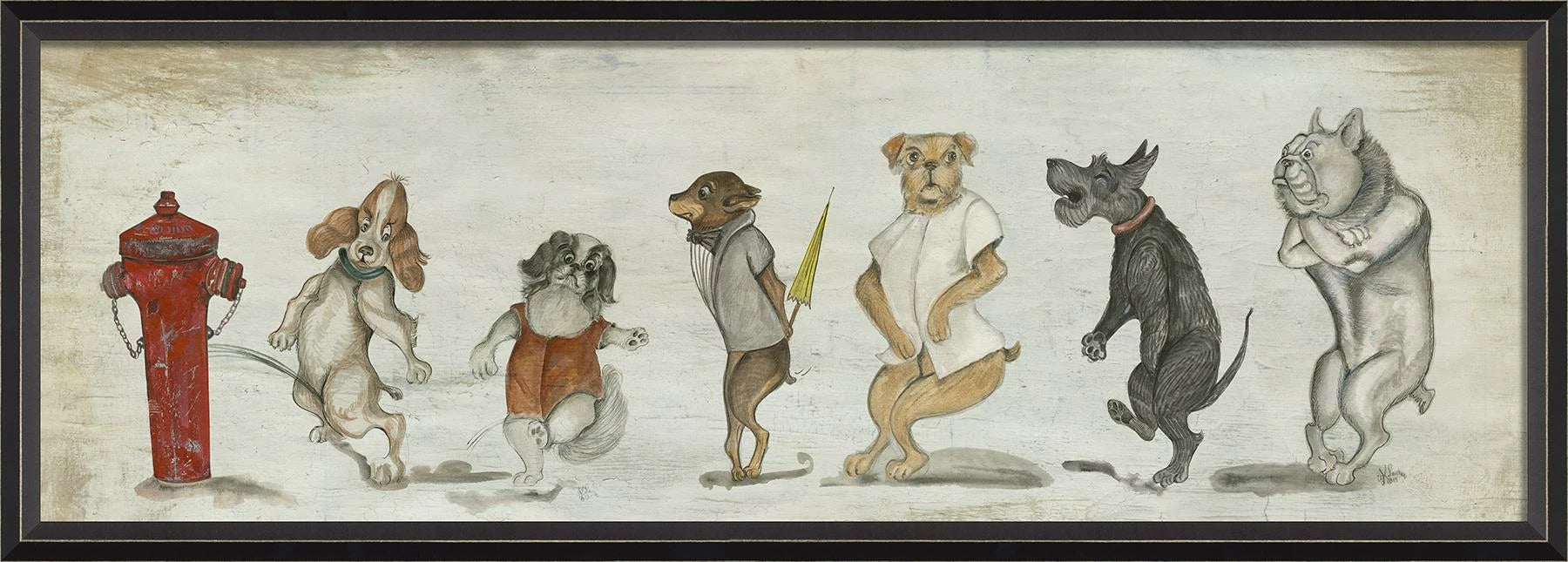 Six Dogs at Fire Hydrant I