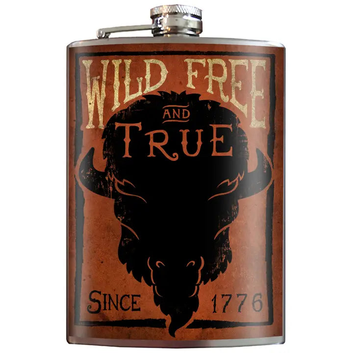 Wild, Free & True Flask