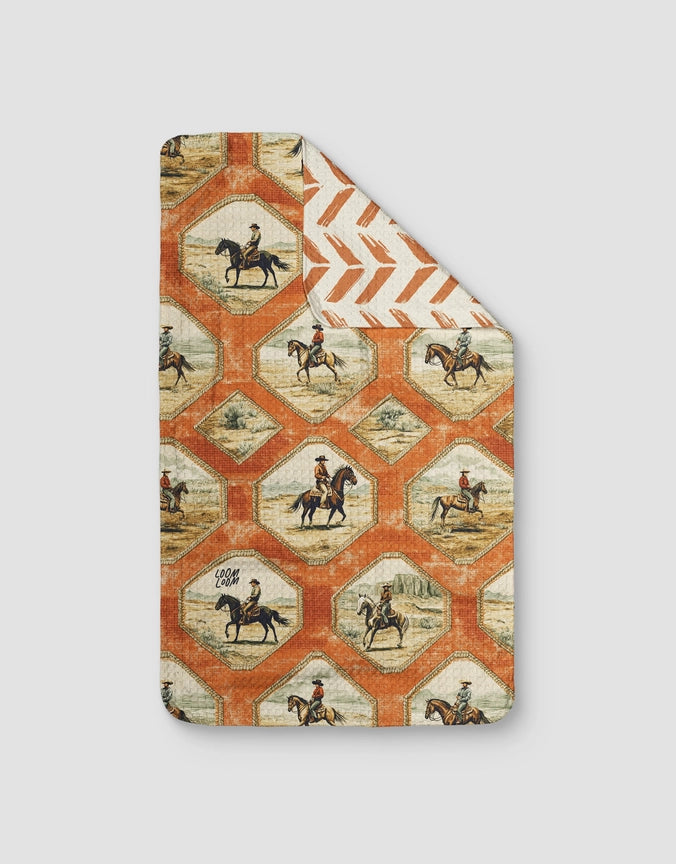 Cowboy Chevron Reversible Tea Towel