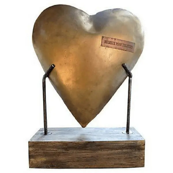 Metal Heart with Base