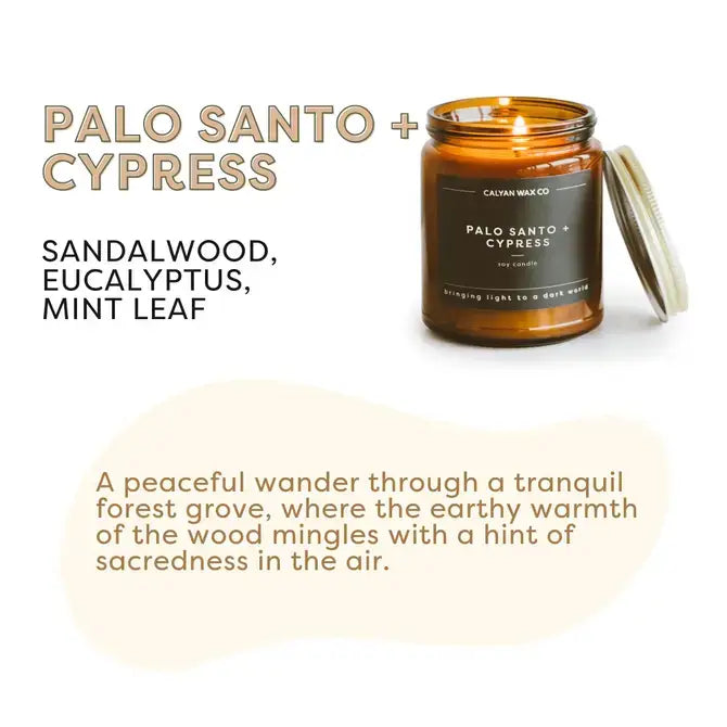 Palo Santo & Cypress Candle