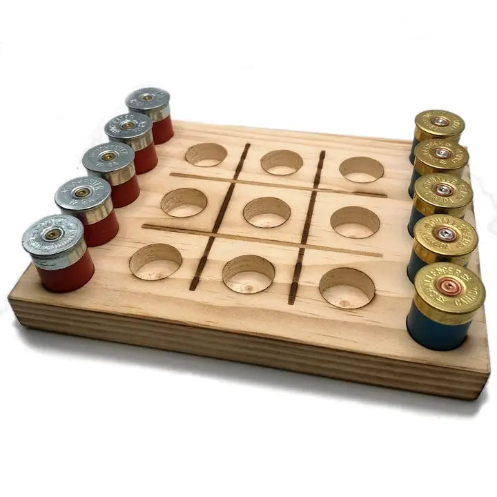 Shotgun Shell Tic Tac Toe Game