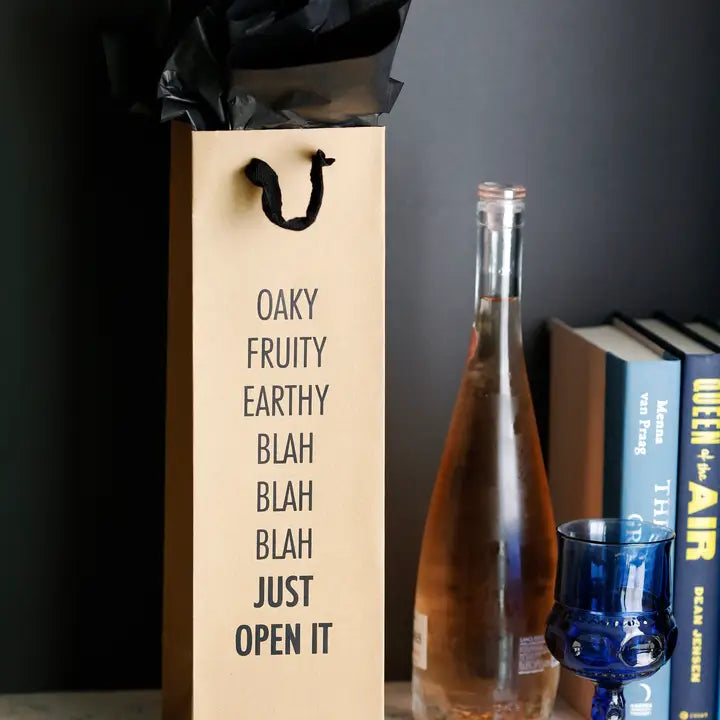 Blah Blah Blah Wine Bag