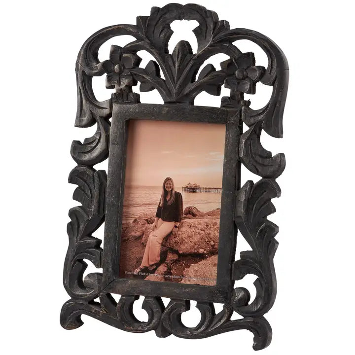 Black Filigree Photo Frame