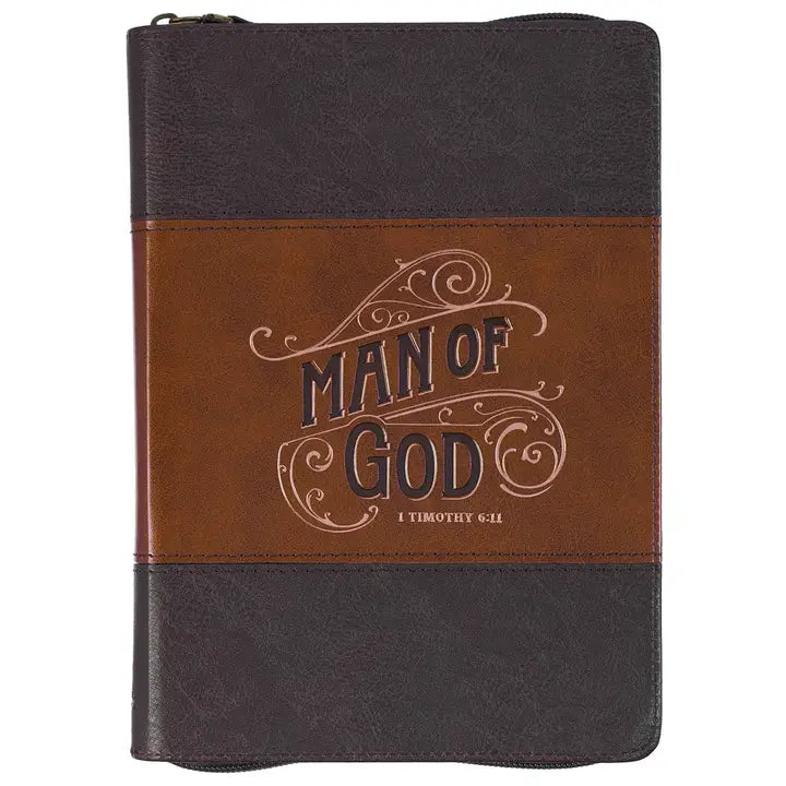 Man of God 1 Tim. 6:11 Zippered Journal