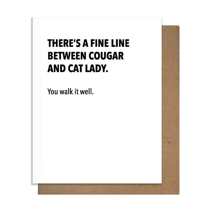 Cougar Birthday Card