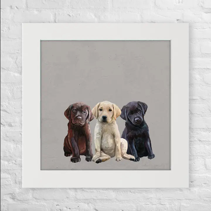 Lab Puppies Happy Square