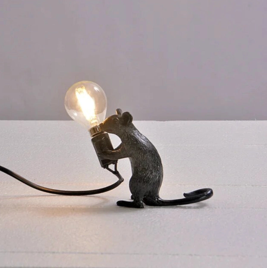 Standing Black Mouse Night Light