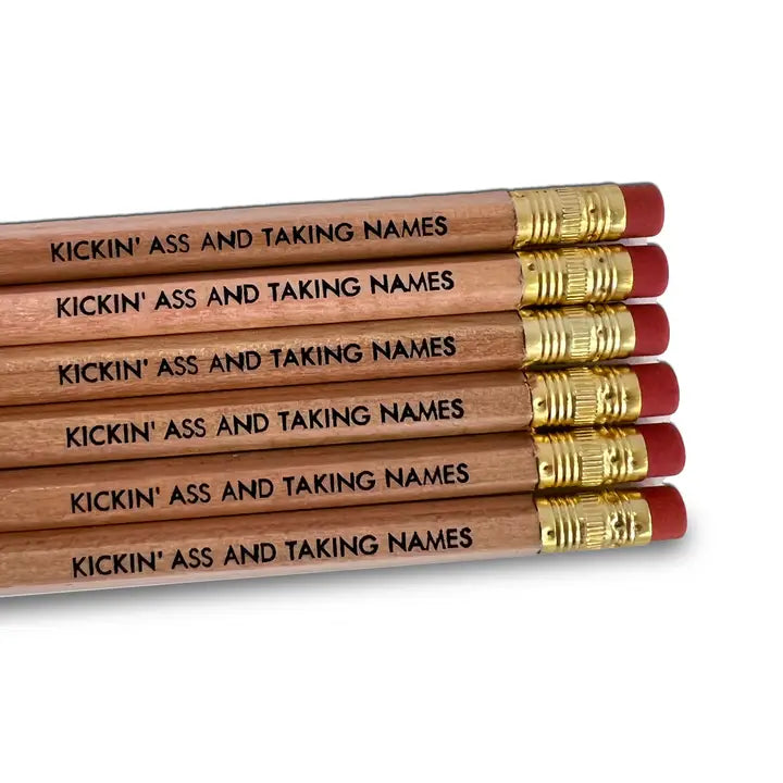 Kickin' Ass Pencils, 6 pack