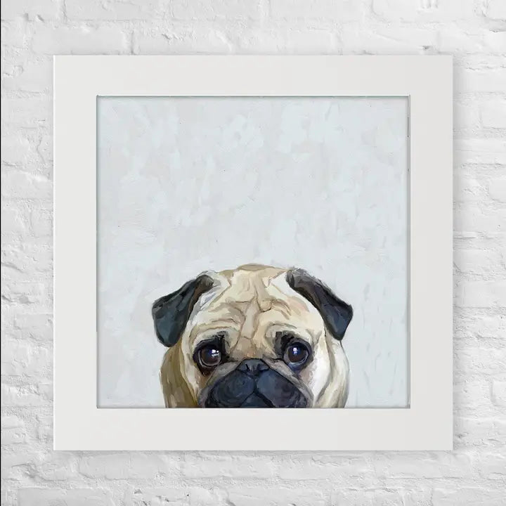 Hugs Needed Pug Happy Square
