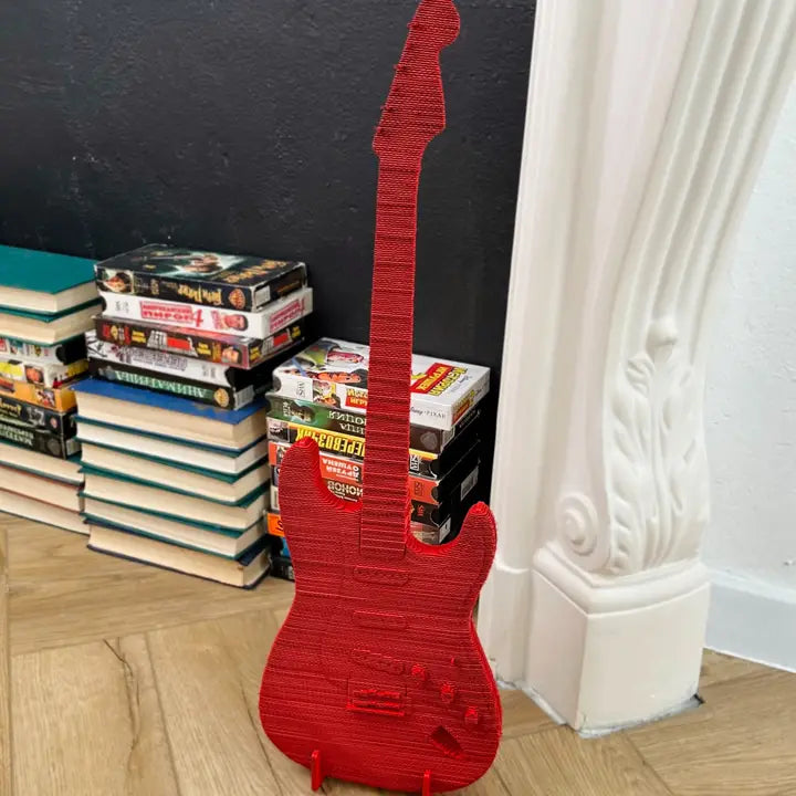 Guitar 3D Puzzle Cardboard Model