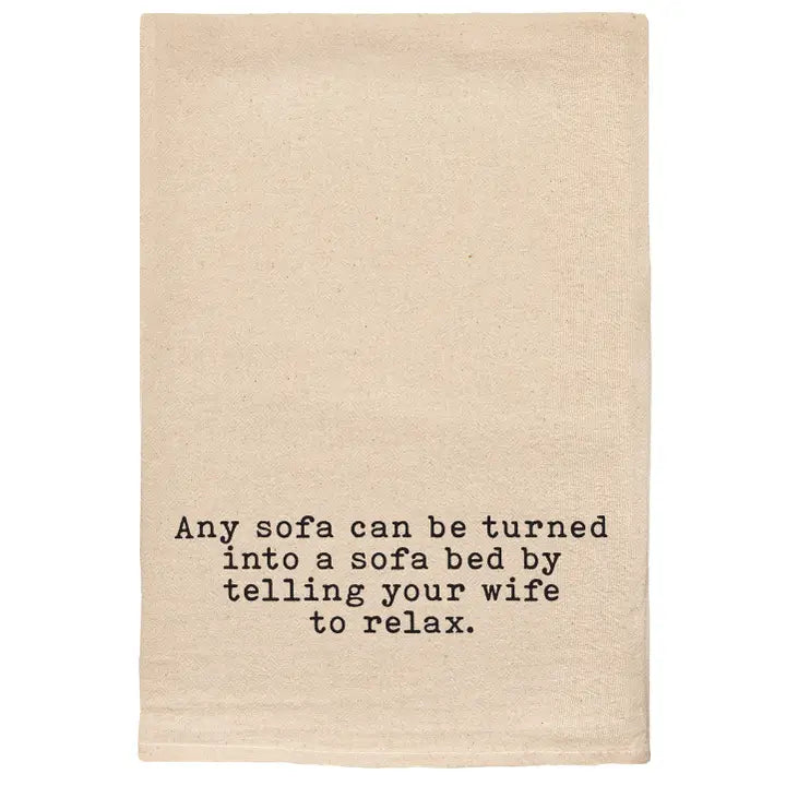 Sofa Turn to Sofa Bed Tea Towel