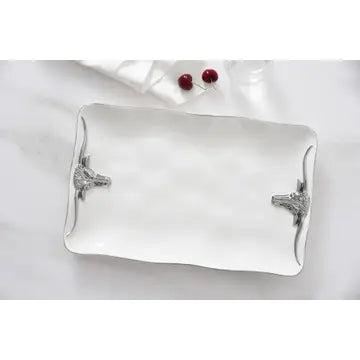 Longhorn Rectangular Platter