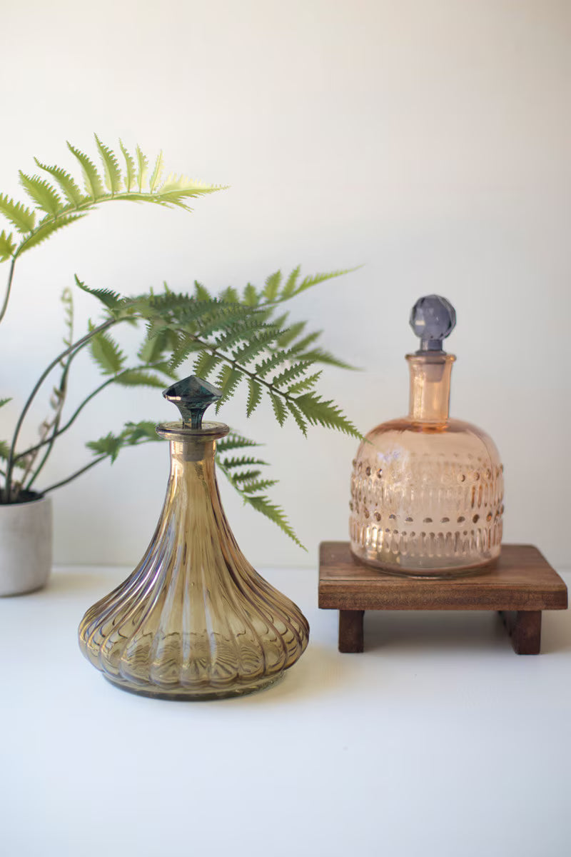 Knobby Glass Decanter