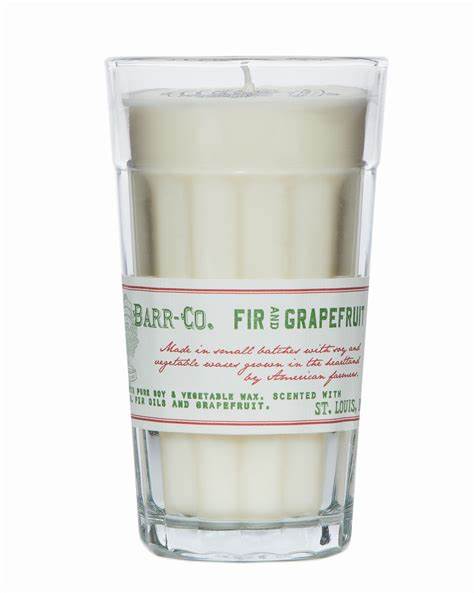 Fir & Grapefruit Parfait Glass Candle