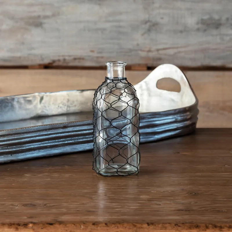 Chicken Wire Apothecary Bottle