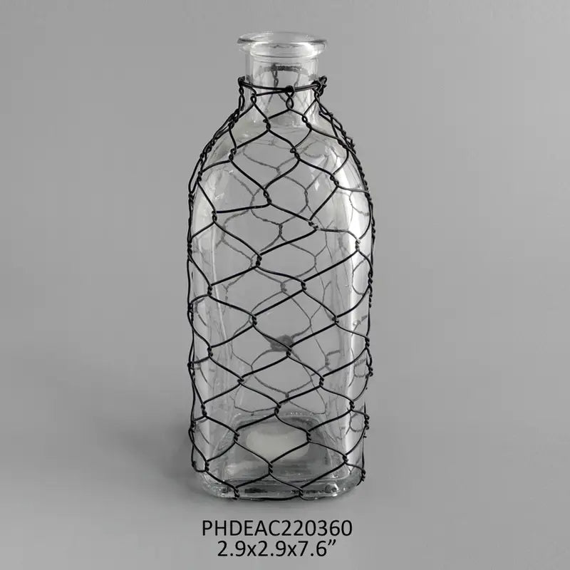 Chicken Wire Apothecary Bottle