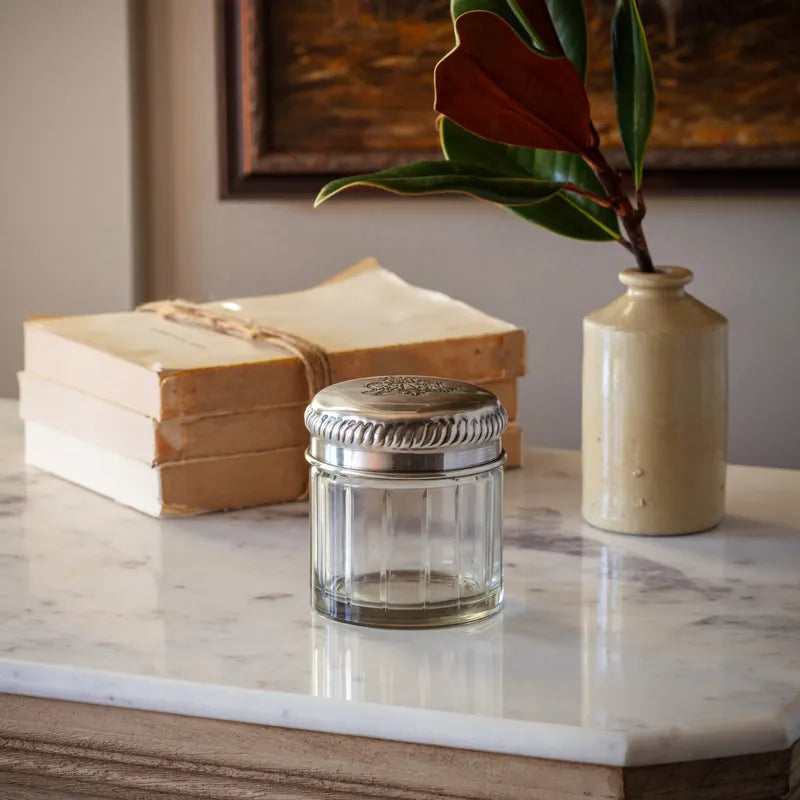 Antique Silver Tobacco Jar
