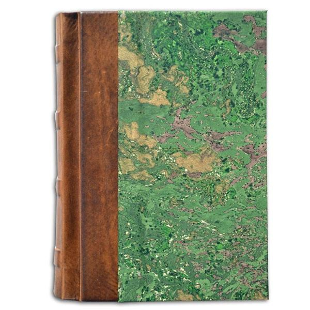 Green Leather & Marble Journal