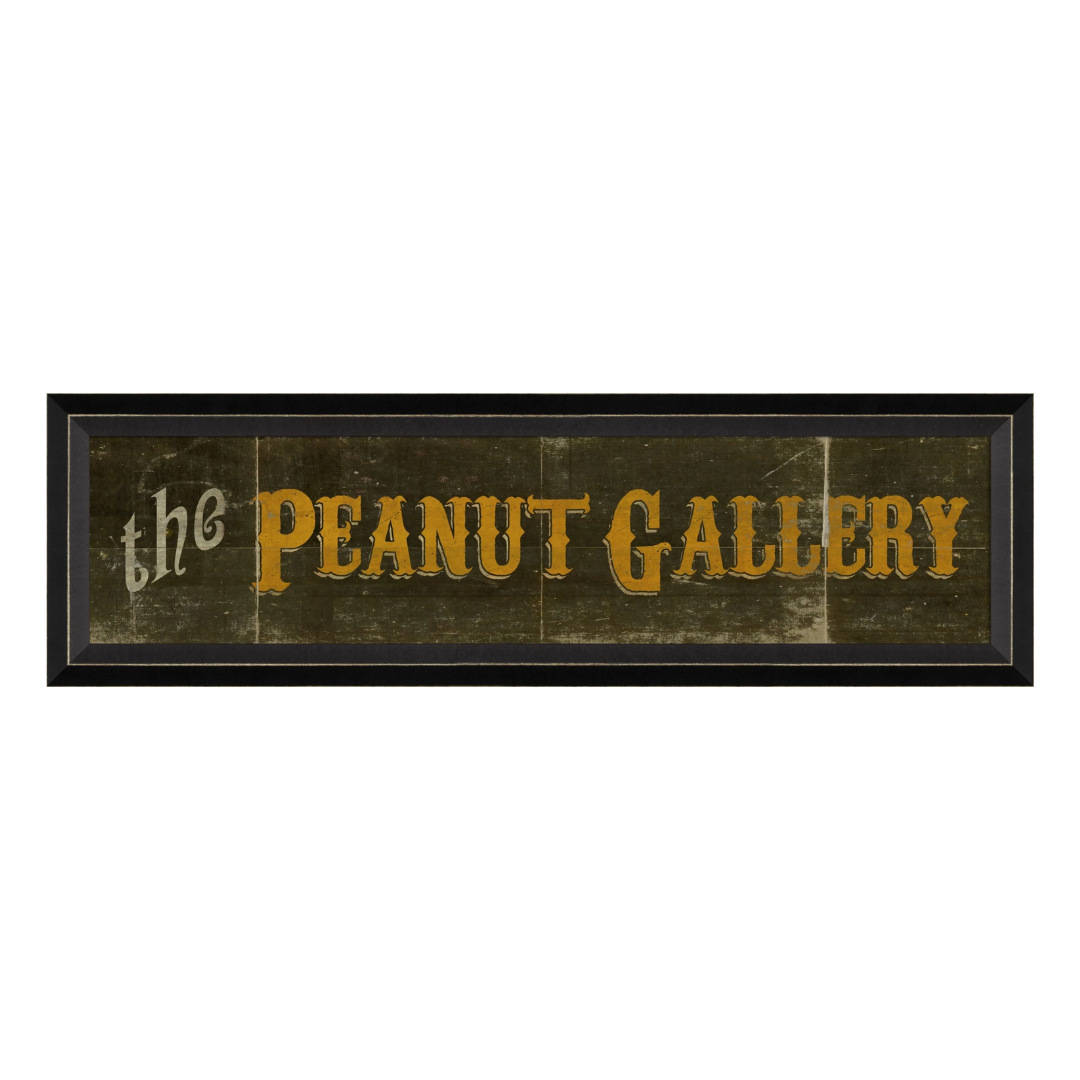 Peanut Gallery Sign