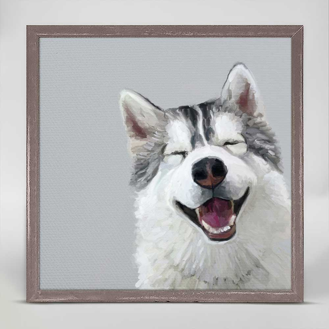 Husky Mini Framed Canvas