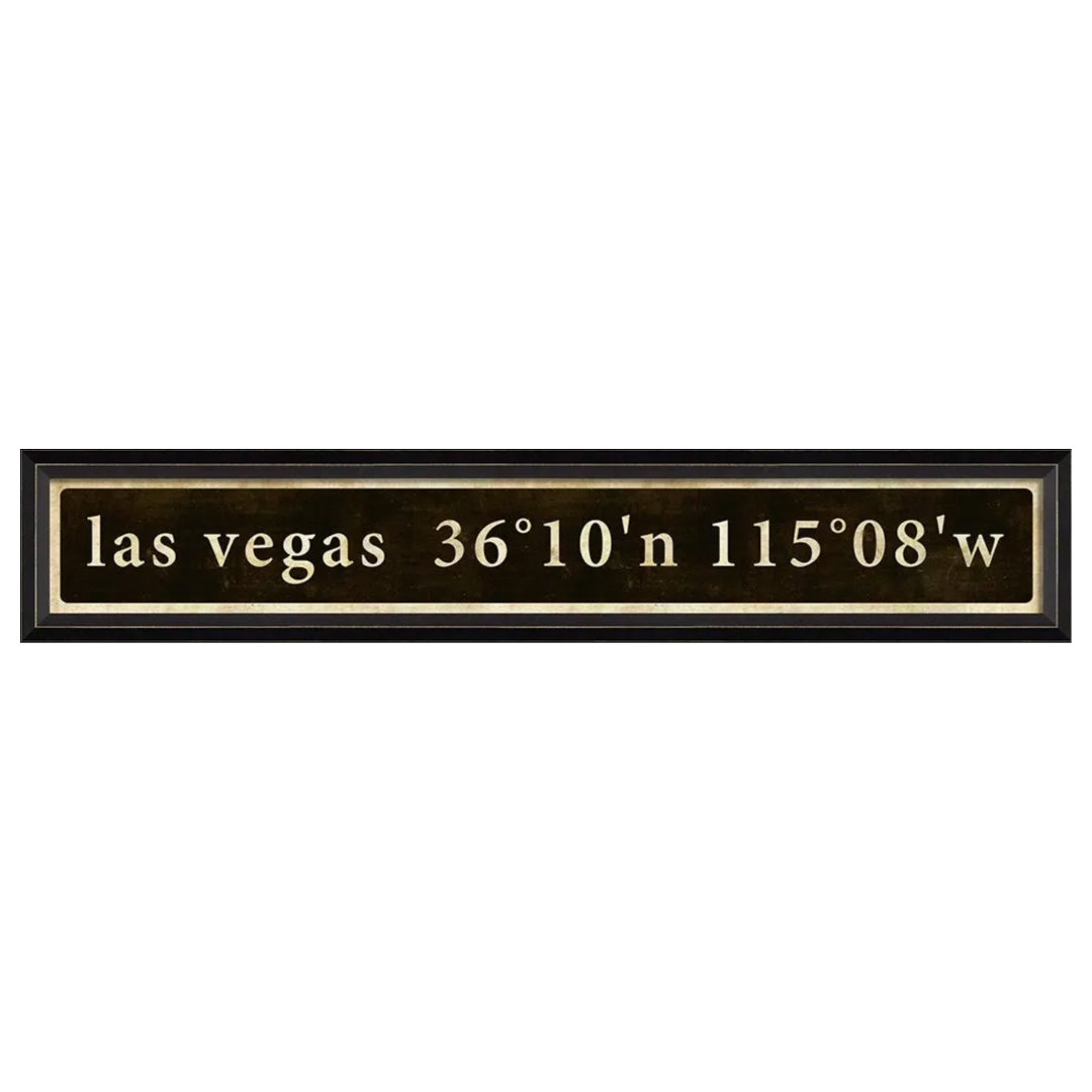 Las Vegas Coordinate Sign