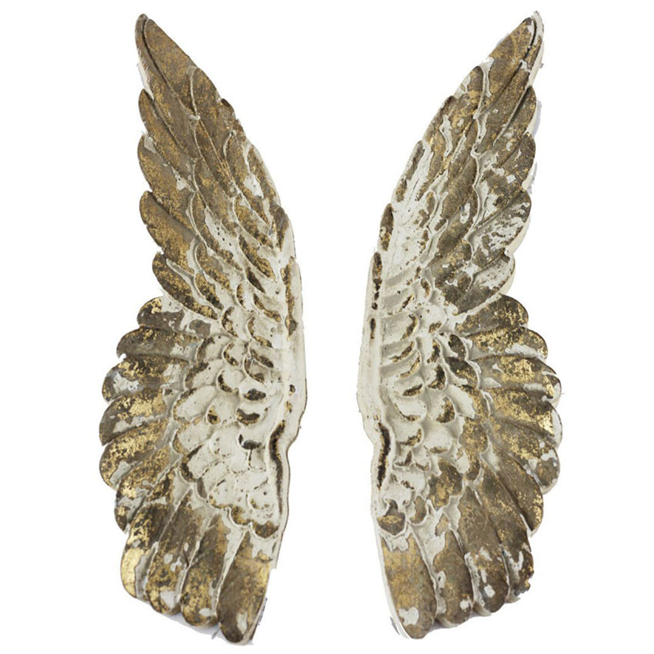 Carved Wooden Angel Wings