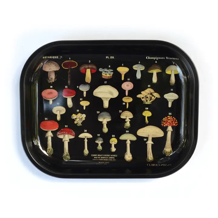 Black Mushroom Ritual Tray
