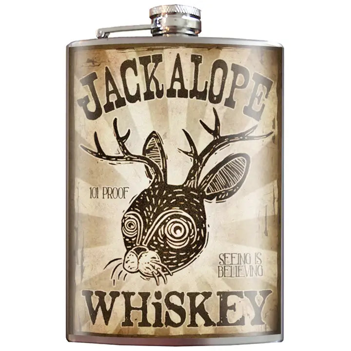 Jackalope Whiskey Flask