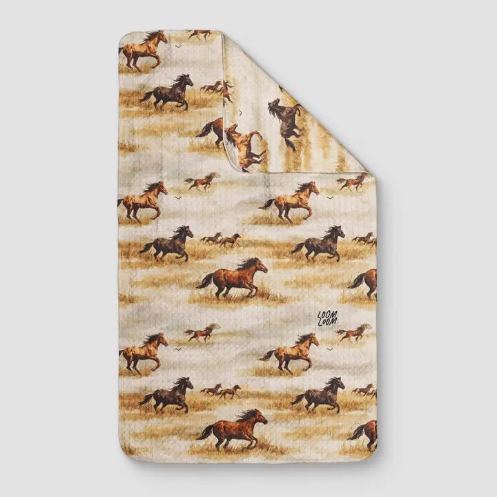 Wild Horses Tea Towel