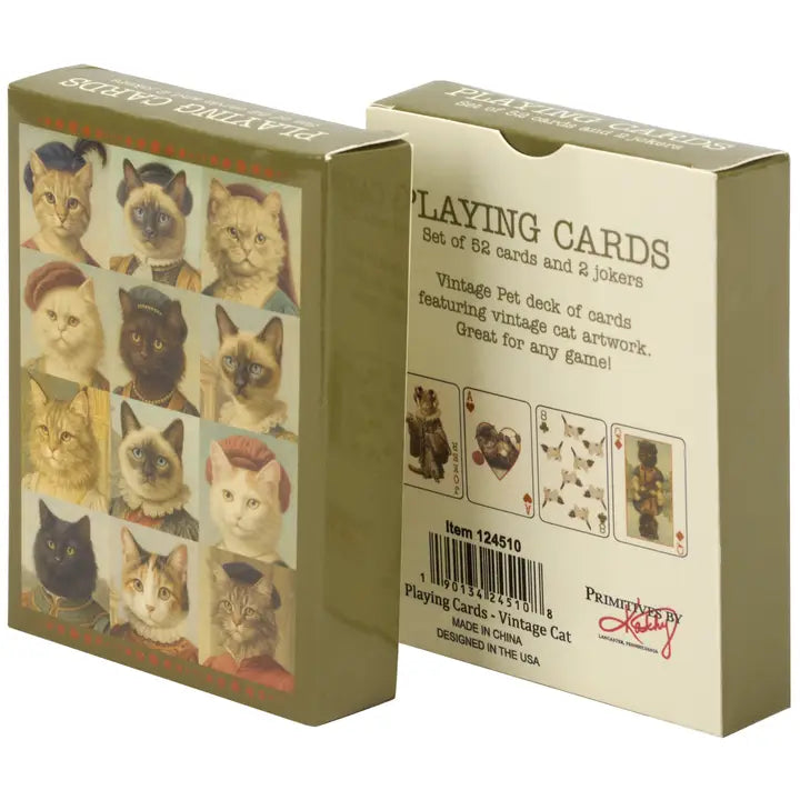 Vintage Cat Playing Cards