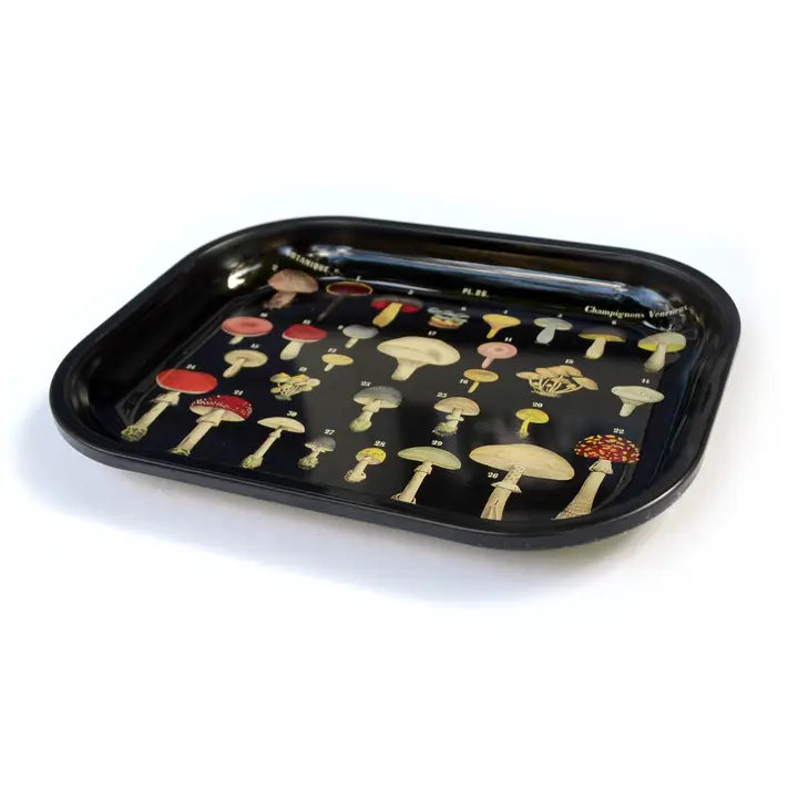 Black Mushroom Ritual Tray