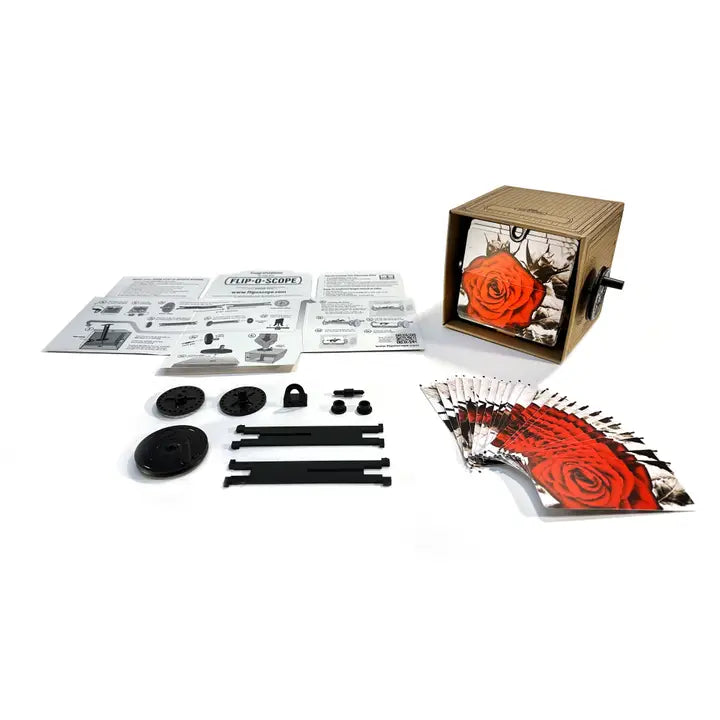 Fliposcope - Blooming Rose DIY Flipbook Machine Keepsake