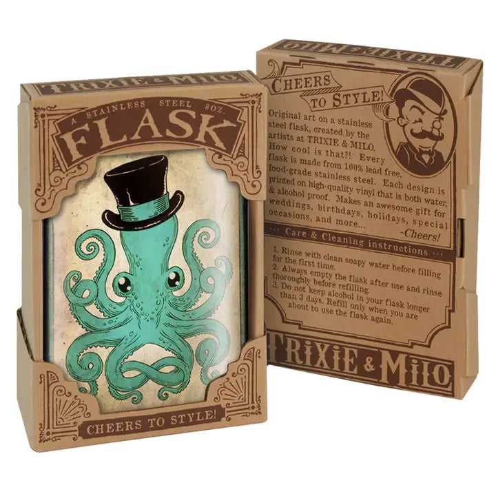 Gentleman Octopus Flask