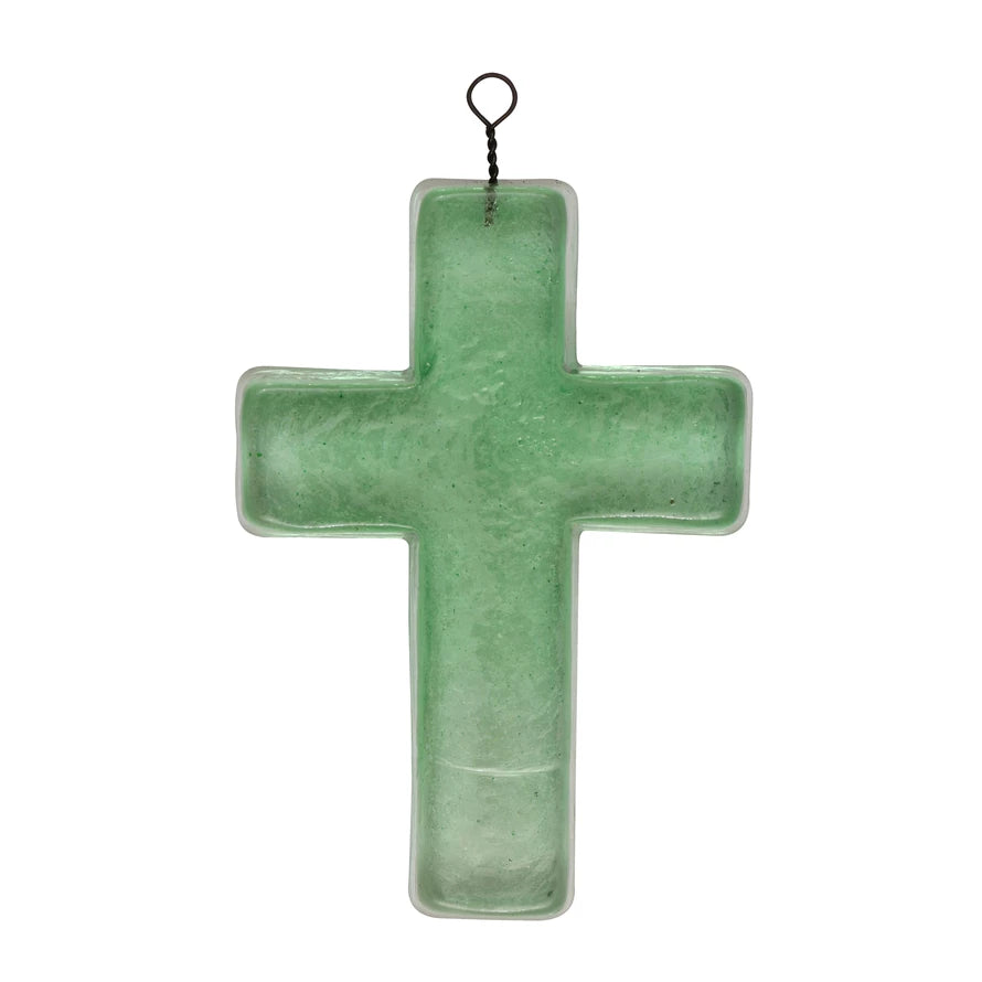 Recycled Glass Cross