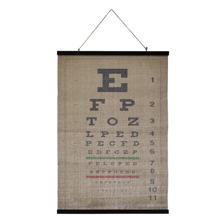 Canvas & Wood Eye Chart